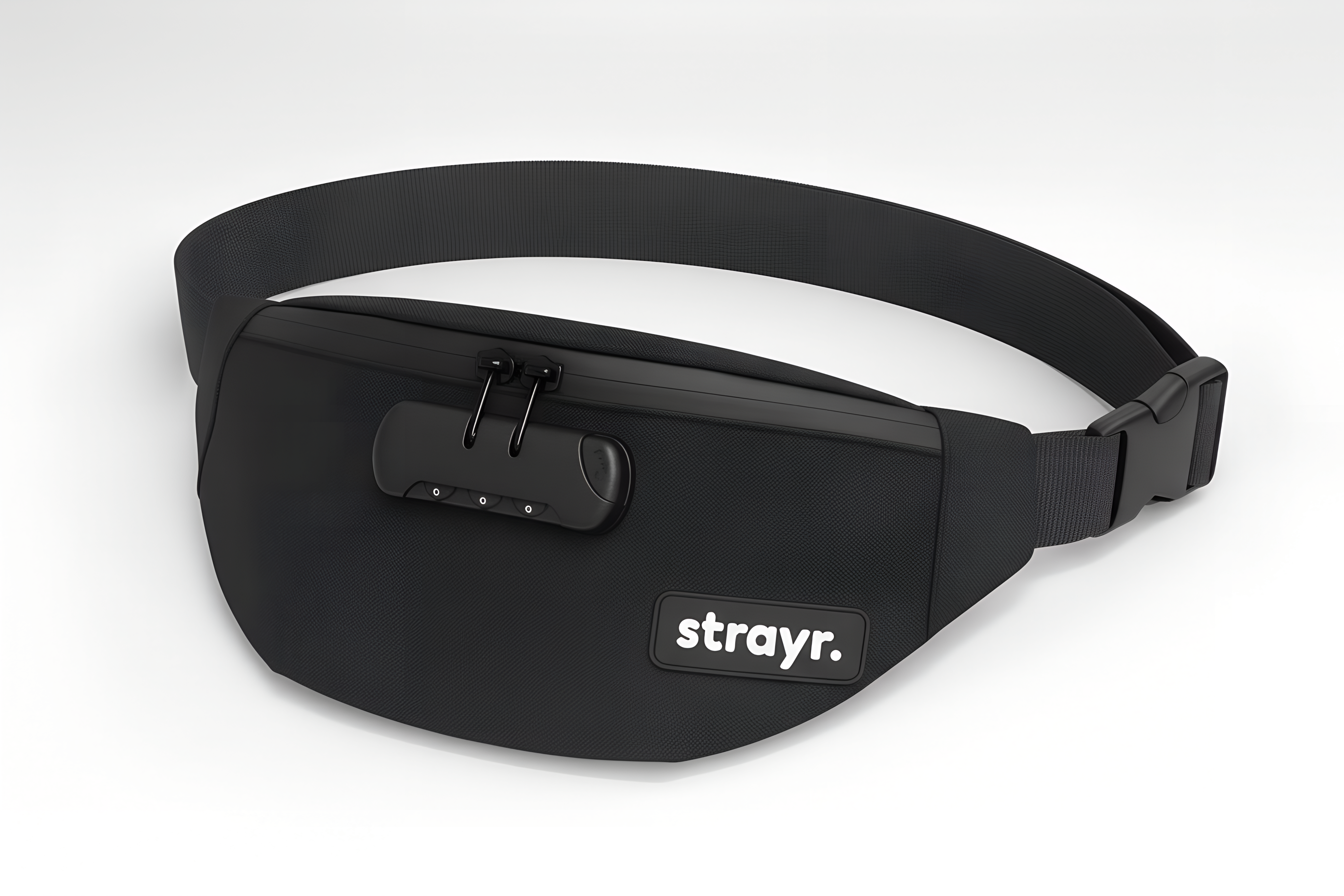 strayr.™ Anti-Theft Lockable Fanny Pack - Original Black