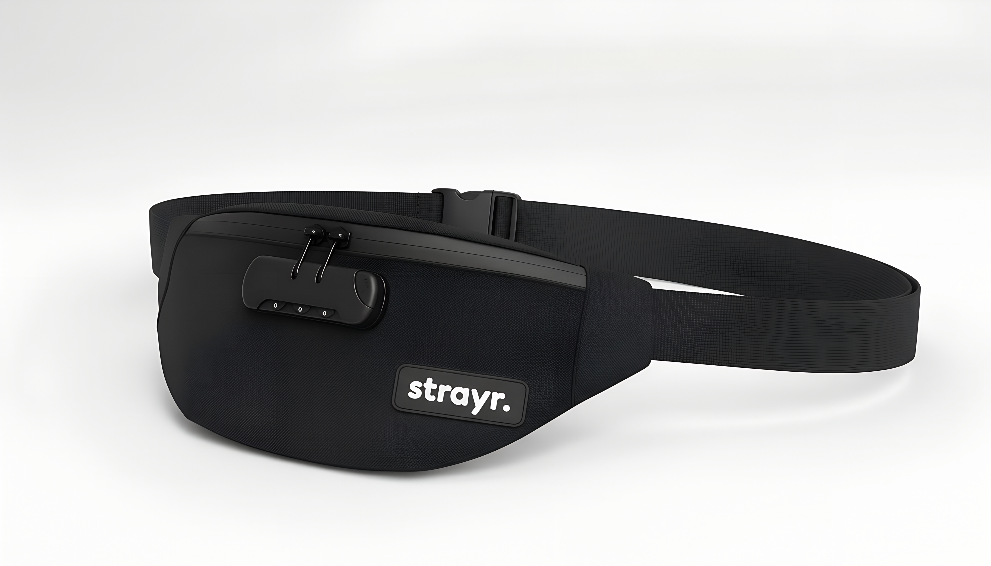 strayr.™ Anti-Theft Lockable Fanny Pack - Original Black